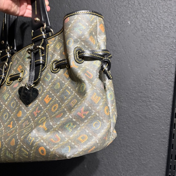 Dooney and Bourke Y2K crossword Chiara Tote Bag - Picture 8 of 16